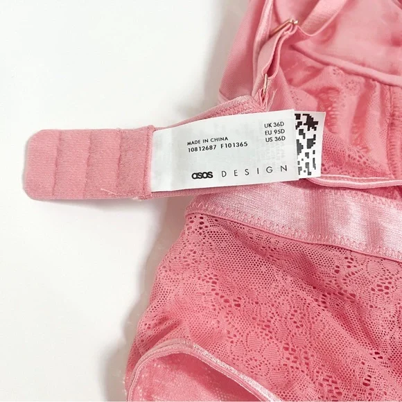 ASOS Pink Lace Bodysuit - Picture 11 of 13